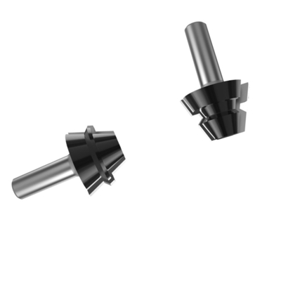 Perfect  2pc Lock Mitre Bit 22.5 Degree Set